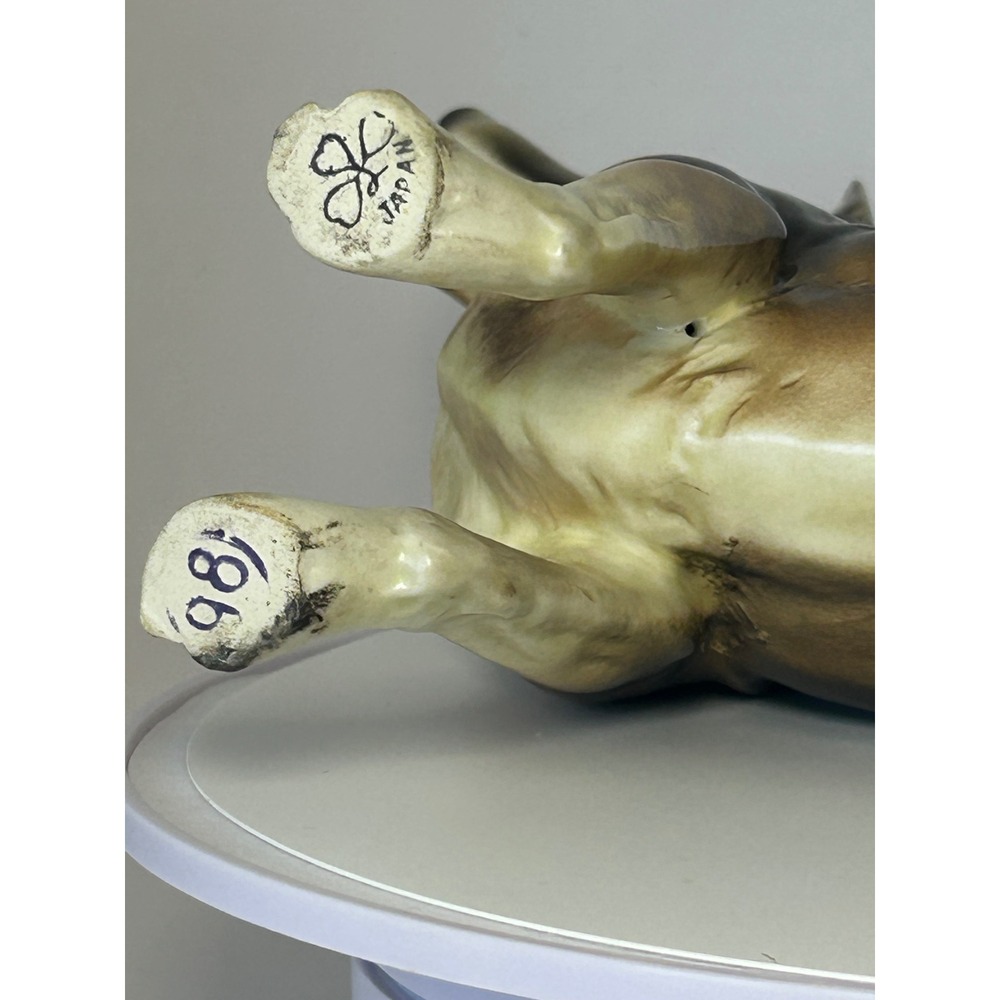 Vintage Ceramic German Shepherd Dog Figurine Made in Japan Hand Painted Repaired - Picture 4 of 16